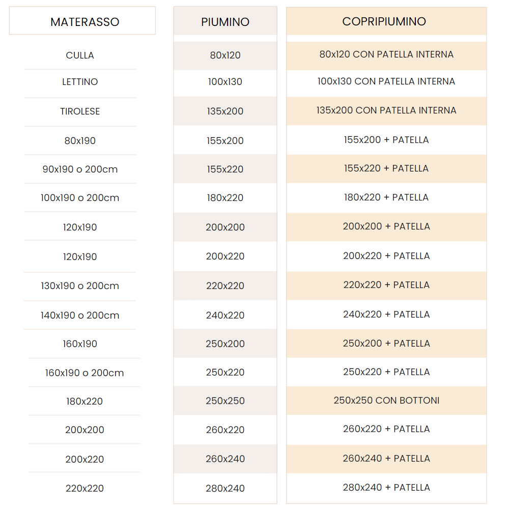 Piumino Primaverile Monaco 2 * in 100% Fiocco Piumino d' Oca