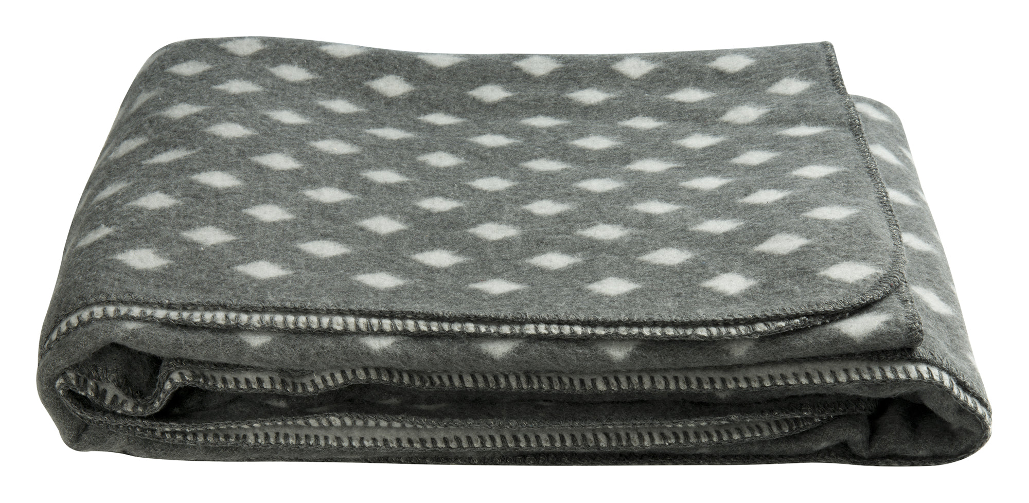 Blanket in gray Reims wool blend