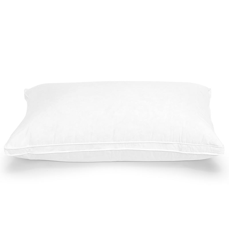 Badia Pillow in Down and Goose Feather with 100% Cotton Lining, Medium Support