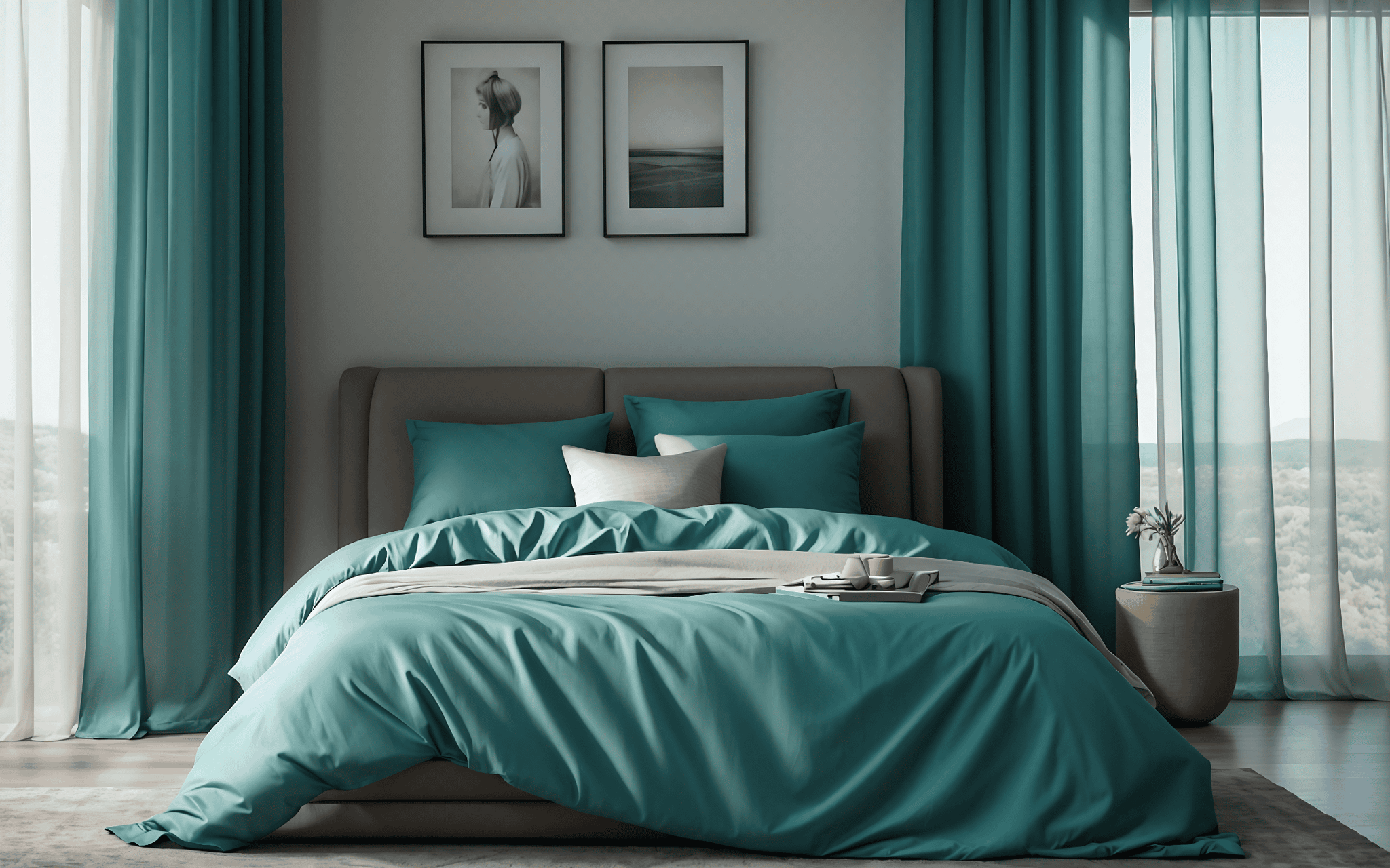 Telo Tenda Grace Kelly Zenoni & Colombi 150x290cm In Taffetà Azzurro Made In Italy – Raffinato E Leggero