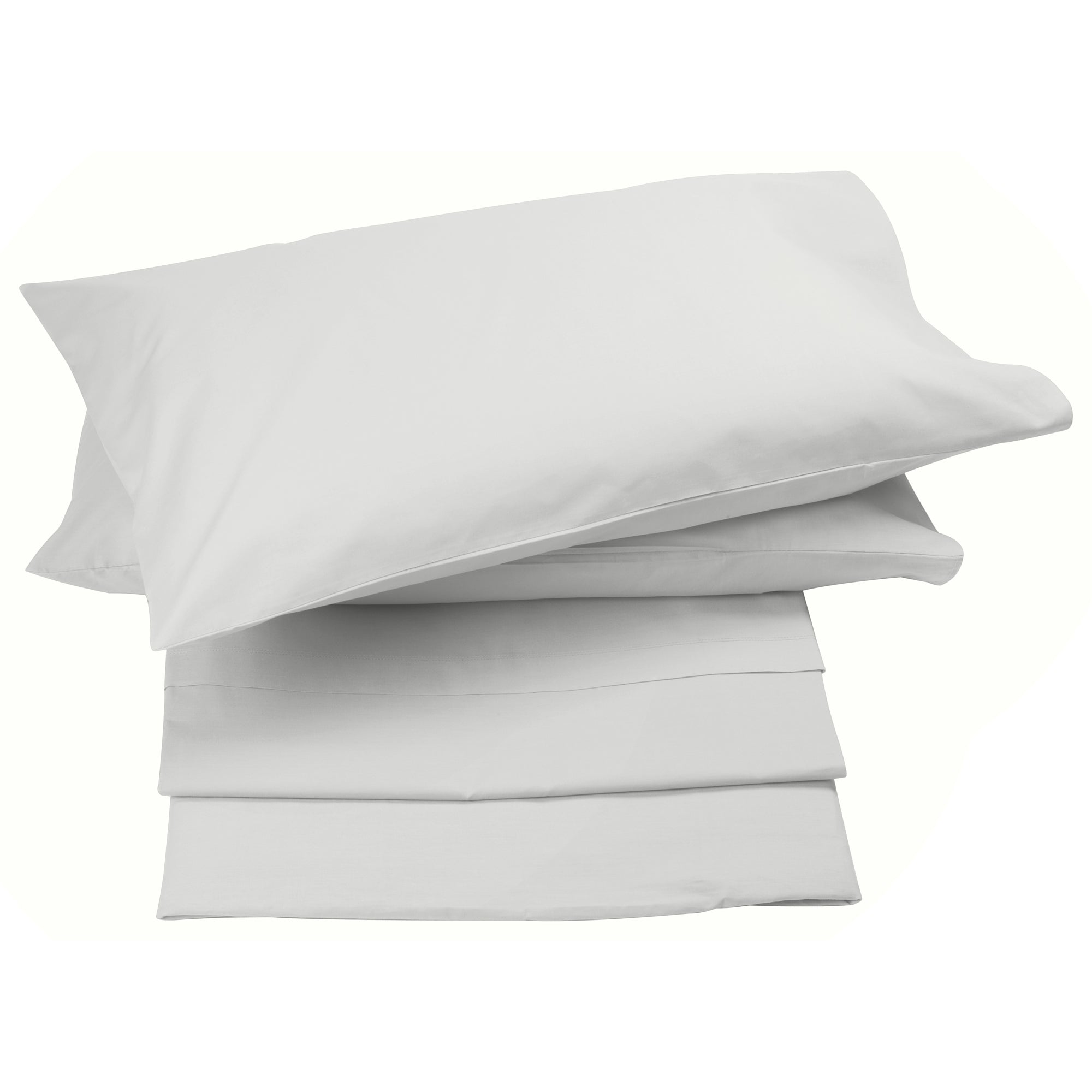 Sheet set in 100% Gray Percale Cotton