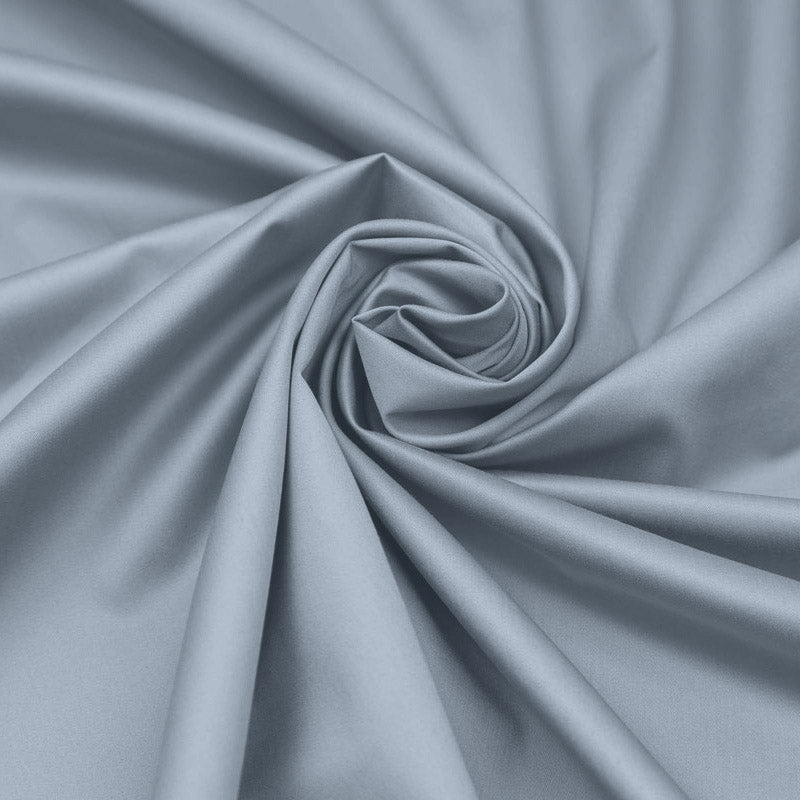 Funda nórdica con fundas de almohada de percal de algodón 100% azul horizontal