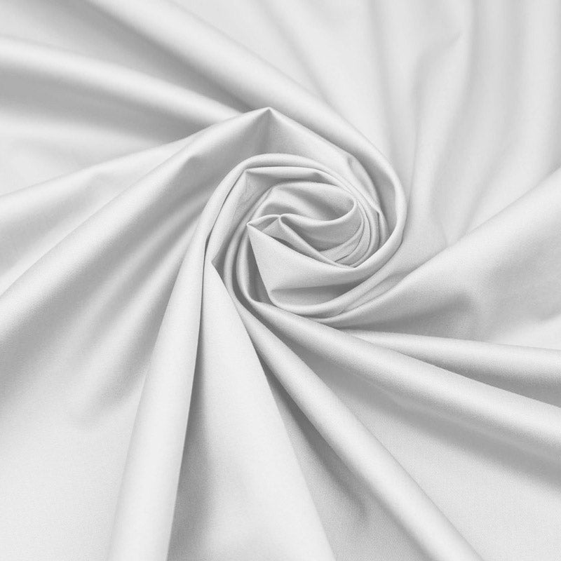 Bettbezug mit Kissenbezügen aus 100 % weißem Baumwollperkal