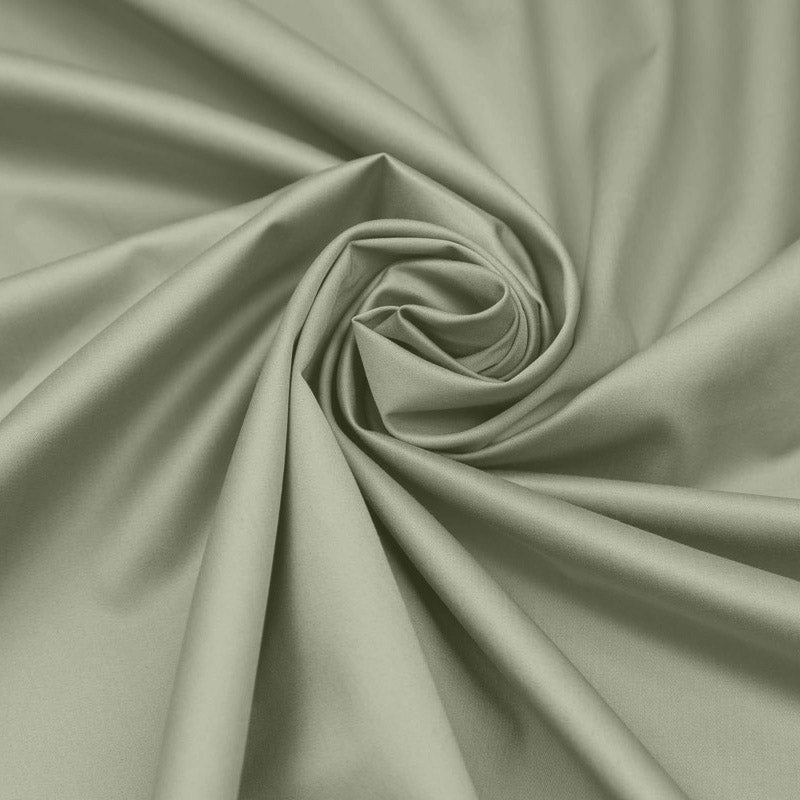 Salbeigrüner Bettbezug aus 100 % Perkal-Baumwolle mit Kissenbezügen