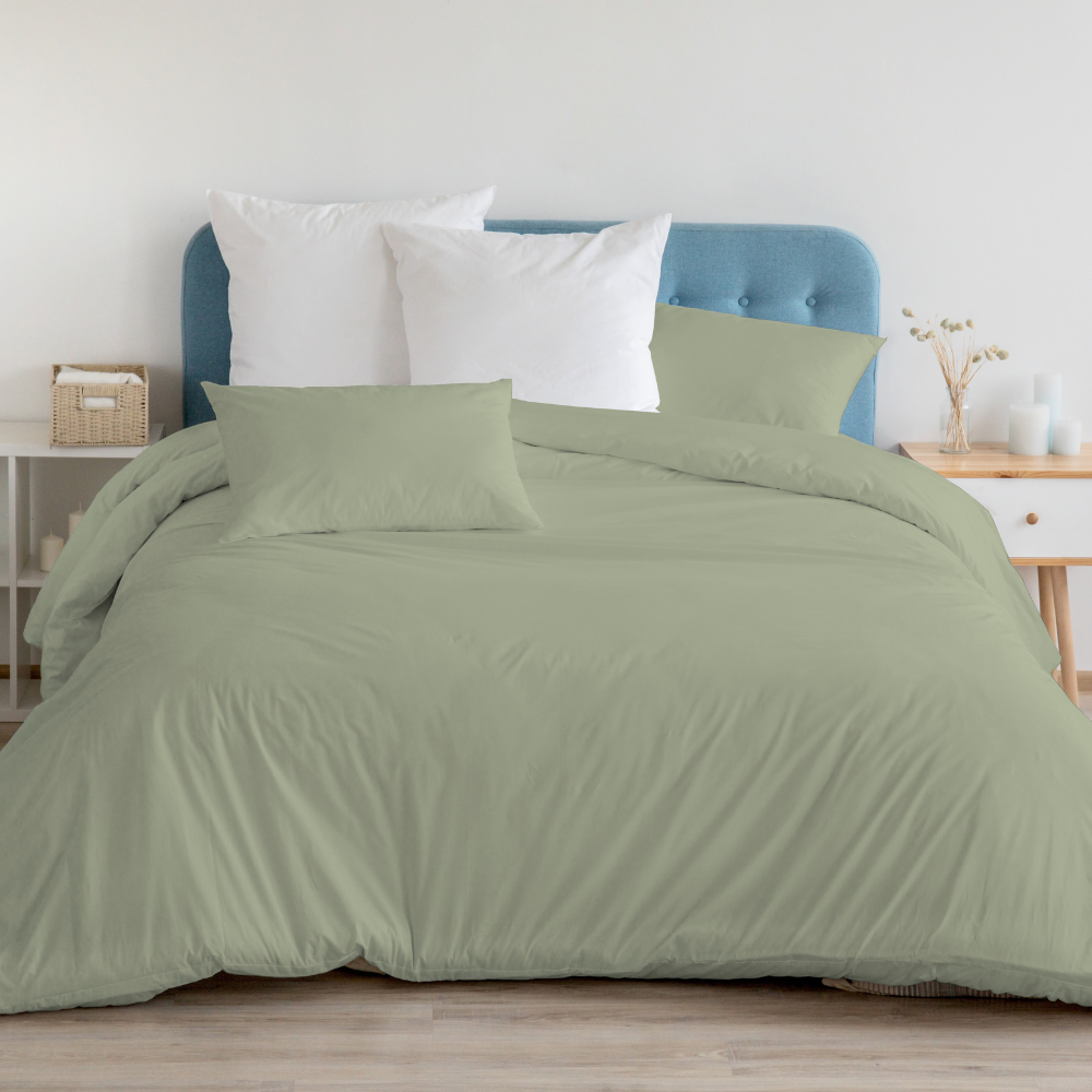 Hygge Anson Set Copripiumino 100% Cotone Spazzolato – King Size, Colore Malva Con Strisce Acquerello, 1 Copripiumino + 2 Federe