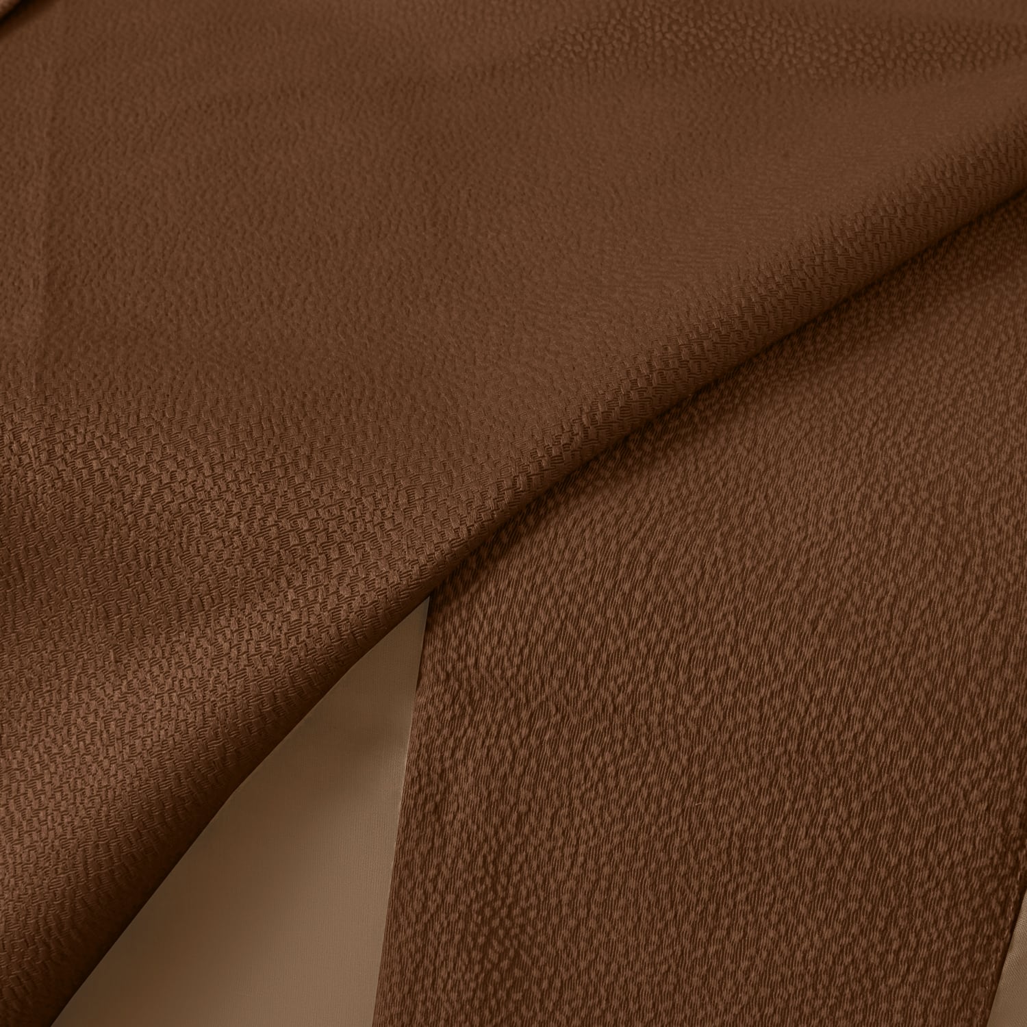 Completo copriletto con federe in cotone Jacquard Keppler Nocciola