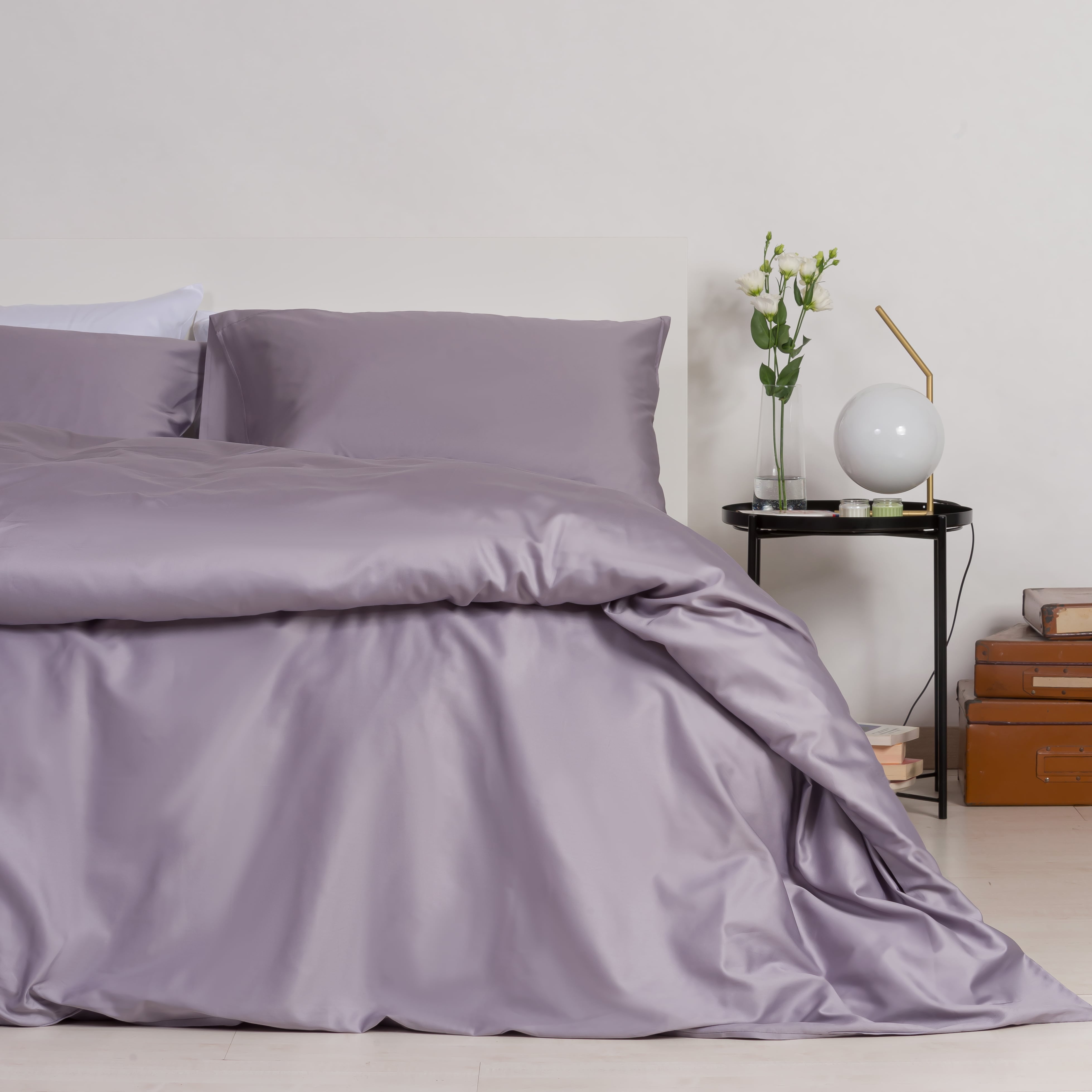 Cannon Set Copripiumino King Size In Microfibra - Grigio, Ipoallergenico E Antipiega