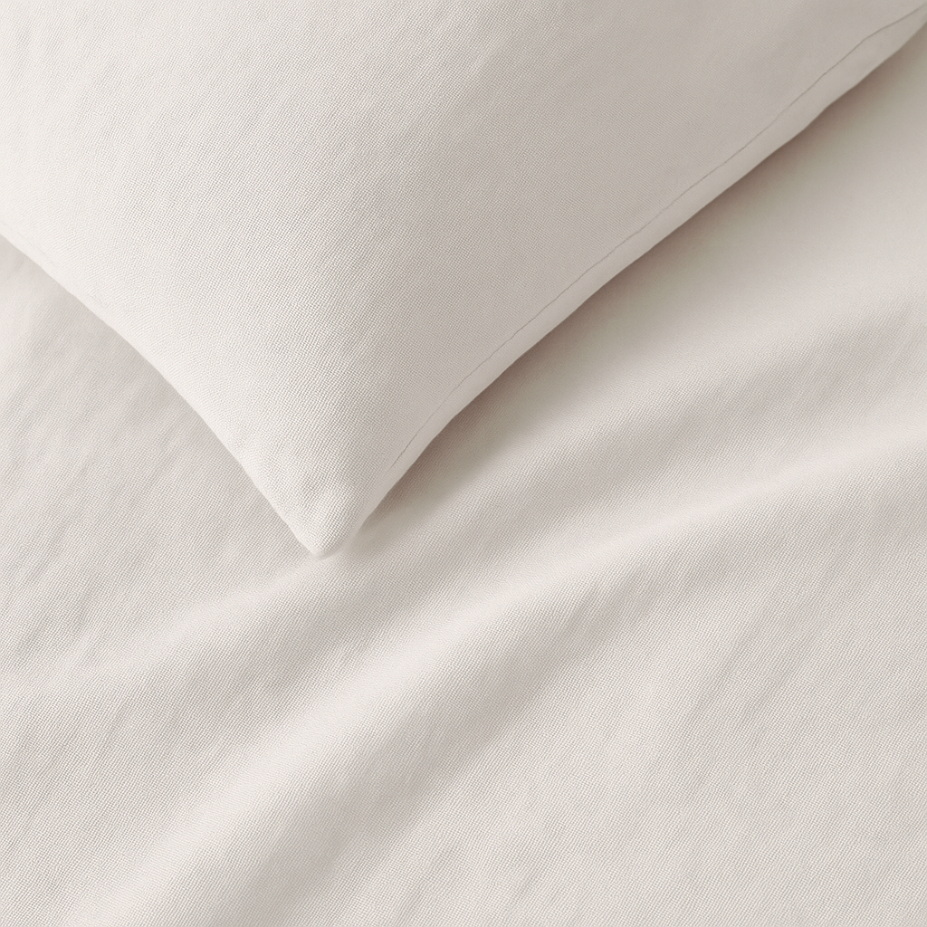 Completo Lenzuola in Lino 100% Bianco