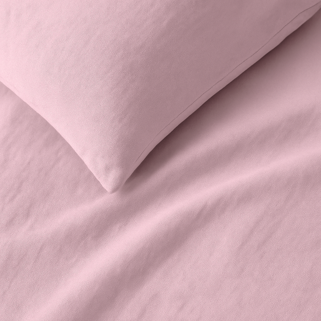 Completo Lenzuola in Lino 100% Rosa