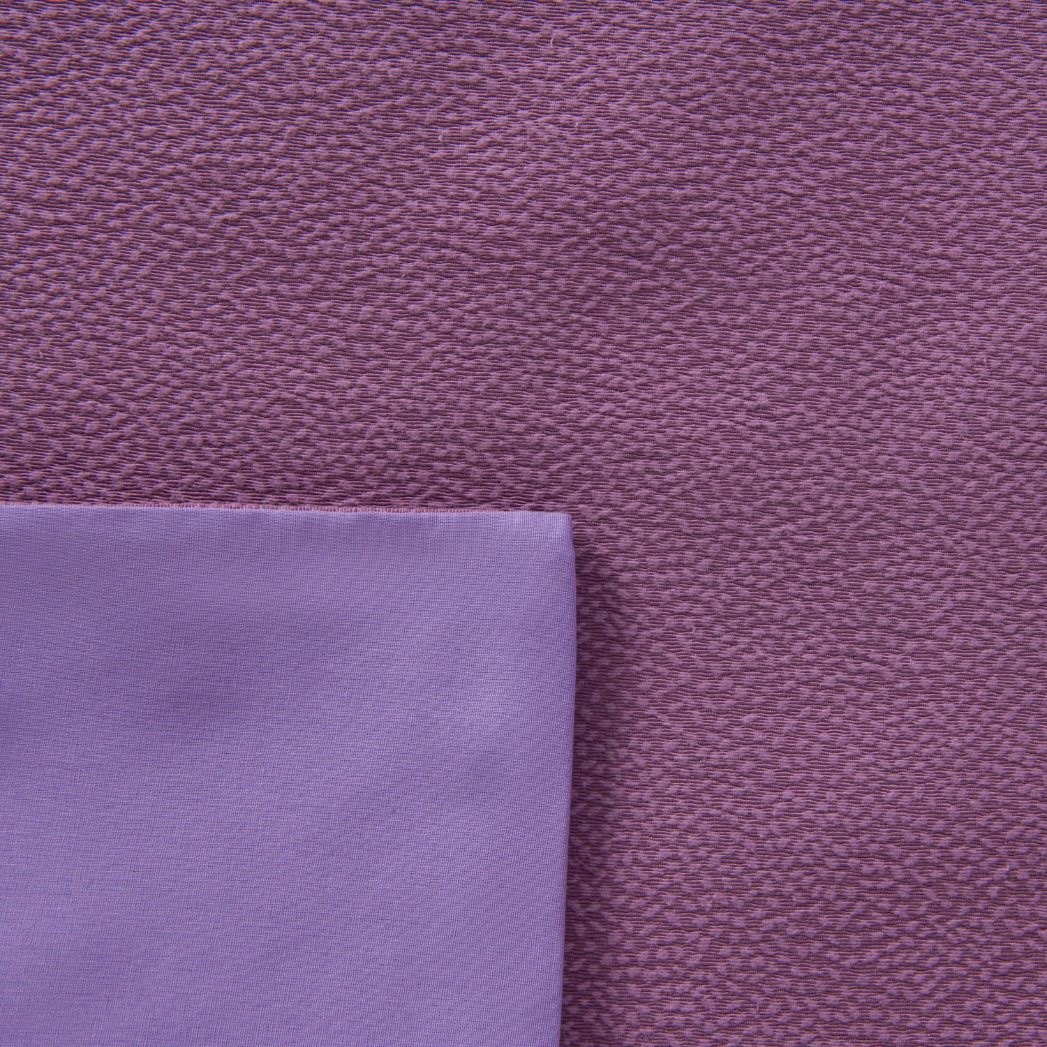 Completo copriletto con federe in cotone Jacquard Keppler Malva