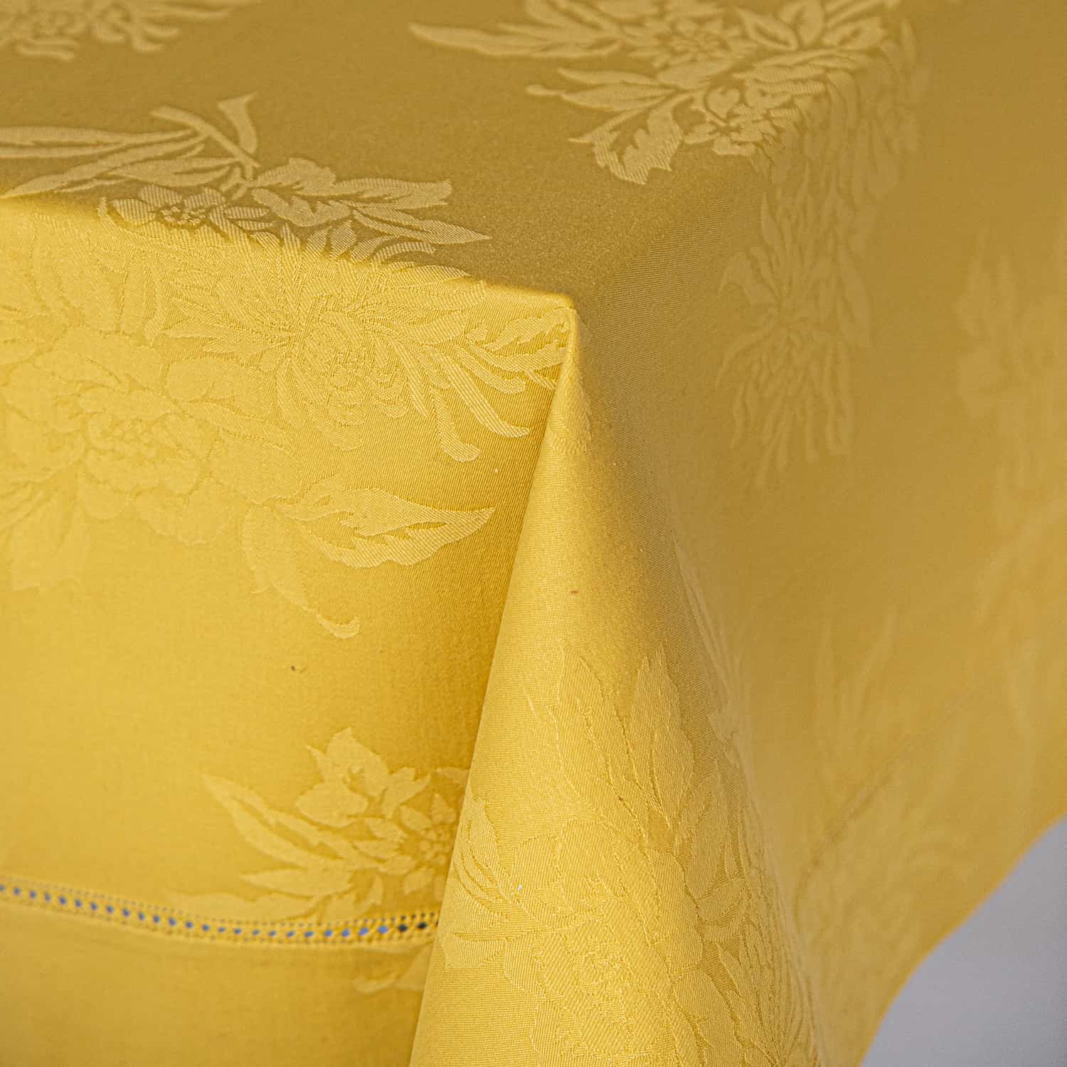 Tovaglia Rettangolare ABAKUHAUS 140x200 Cm, Grigia Con Quadrati Gialli Pallidi, Per Interni/esterni