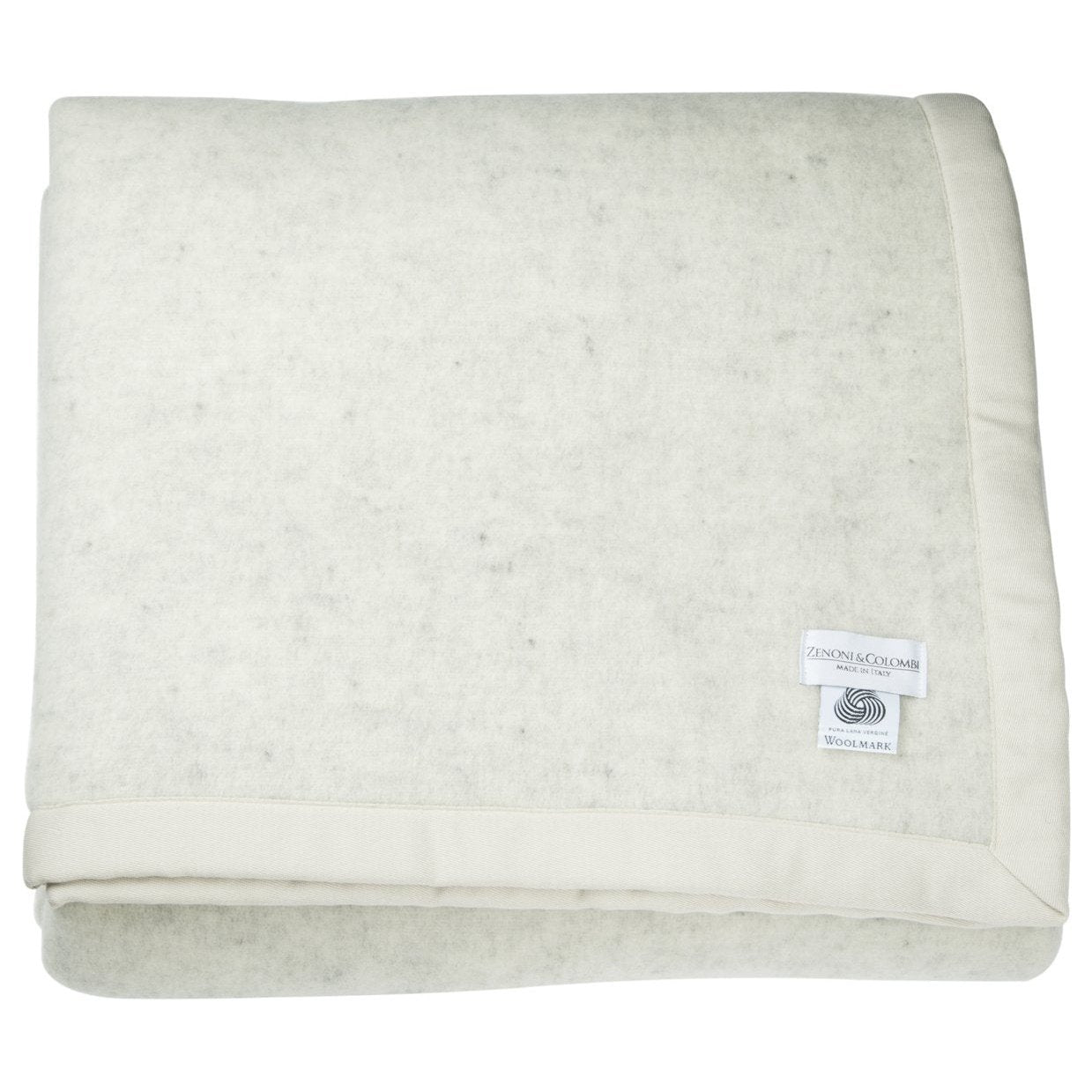 100% Pure Virgin Wool Lambswool (Woolmark) Blanket, Gray