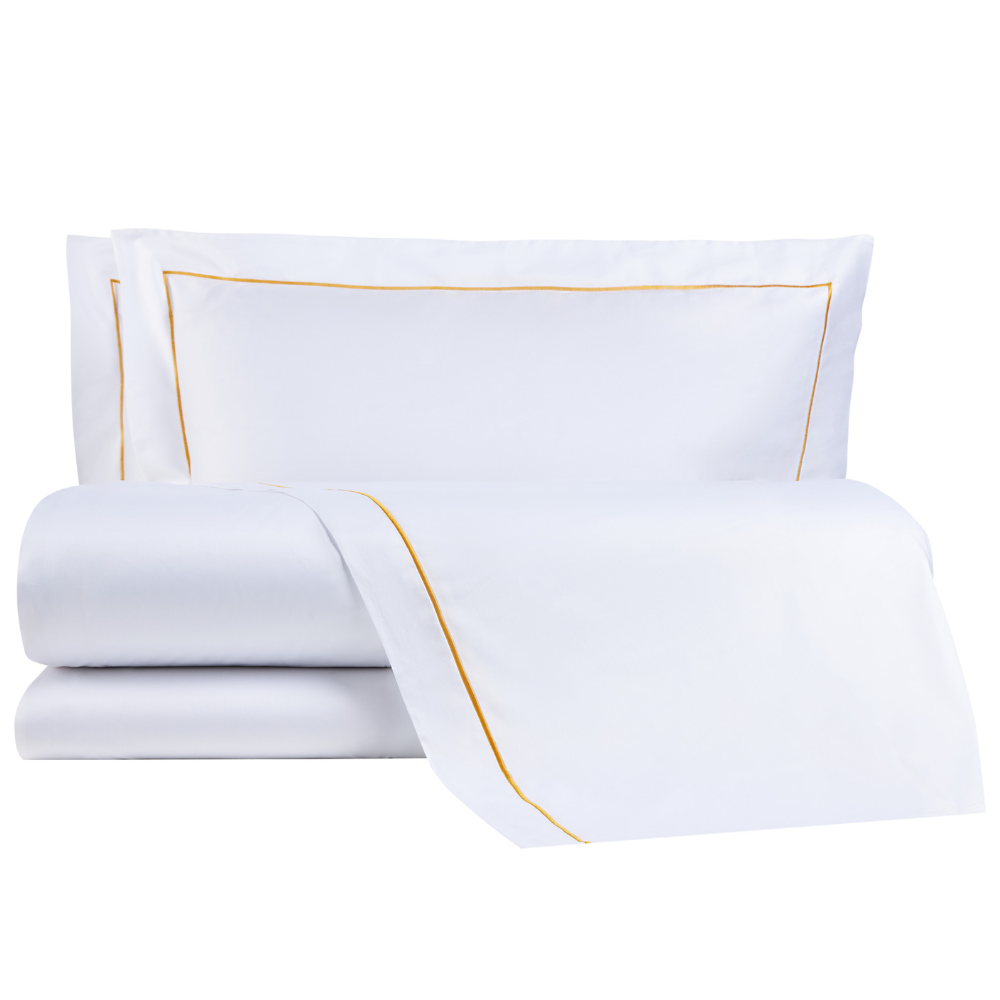 Fodera In Raso Di Cotone Per Cuscino Ginocchia/caviglie Nordic Sleep - Colore Bianco Neve, Morbida E Facile Da Lavare