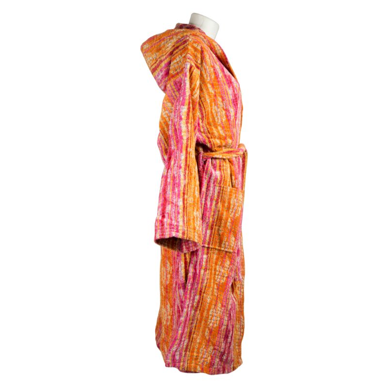 Samantha Rosa XL-XXL bathrobe with terry cloth hood 600 g
