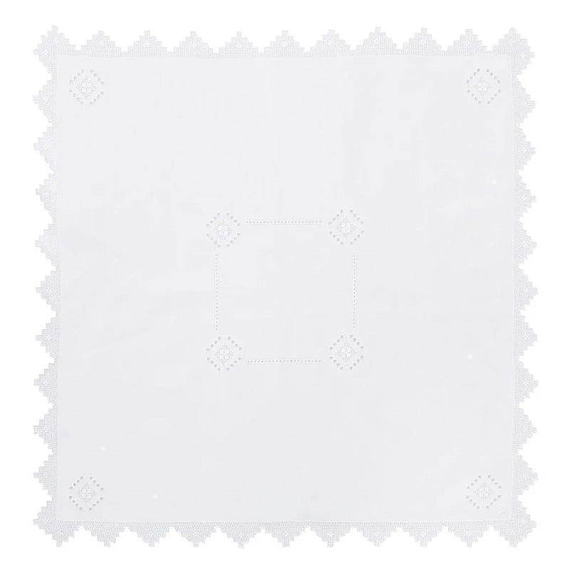 Zenoni & Colombi Copri Cuscino Ricamato a Mano Punto Antico Italiano Misto Lino Made in Italy Zenoni & Colombi Copri Cuscino Ricamato a Mano Punto Antico Italiano Misto Lino Made in Italy