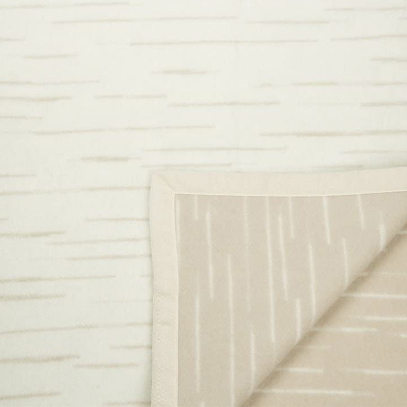Blanket Pure Virgin Wool Merino Vivion certified Woolmark Beige