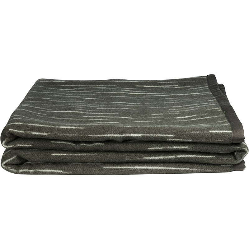 Pure Virgin Merino Wool Blanket Vivion certified Woolmark Gray