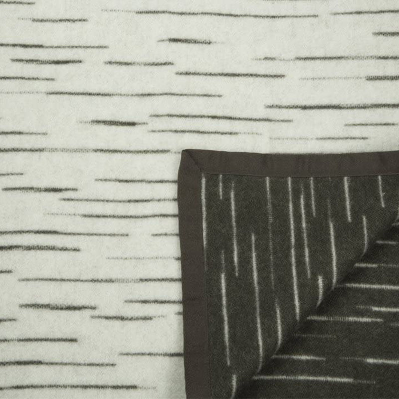 Pure Virgin Merino Wool Blanket Vivion certified Woolmark Gray