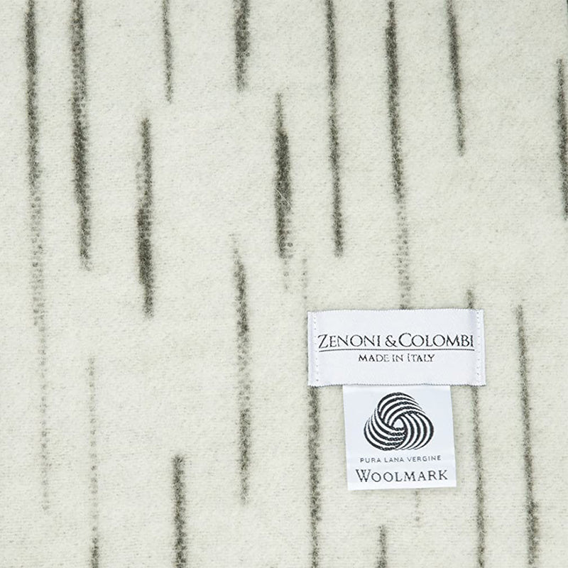 Pure Virgin Merino Wool Blanket Vivion certified Woolmark Gray
