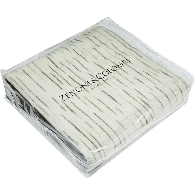 Pure Virgin Merino Wool Blanket Vivion certified Woolmark Gray