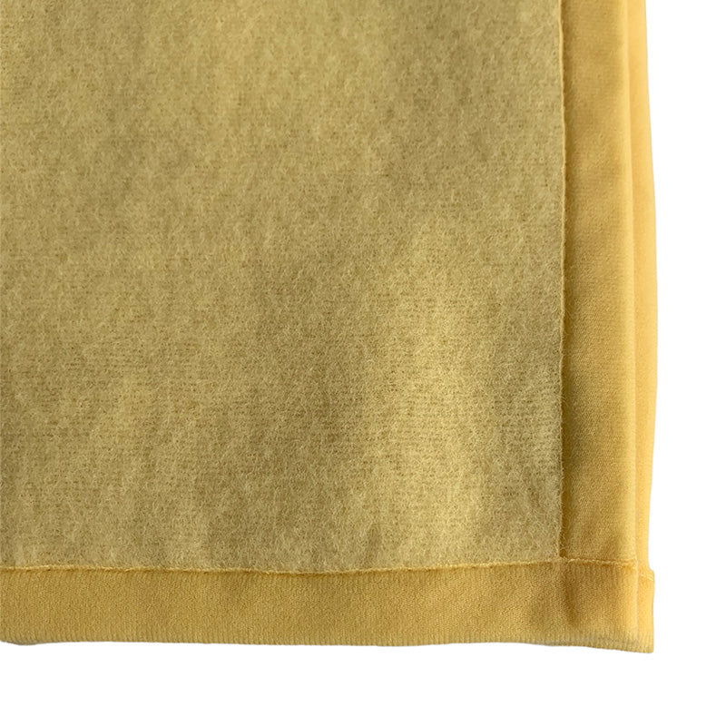 Baby blanket Fiaba in pure yellow wool