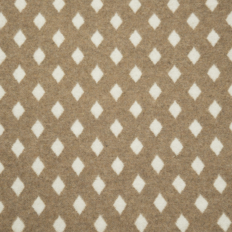 Couverture en laine mélangée Beige Reims
