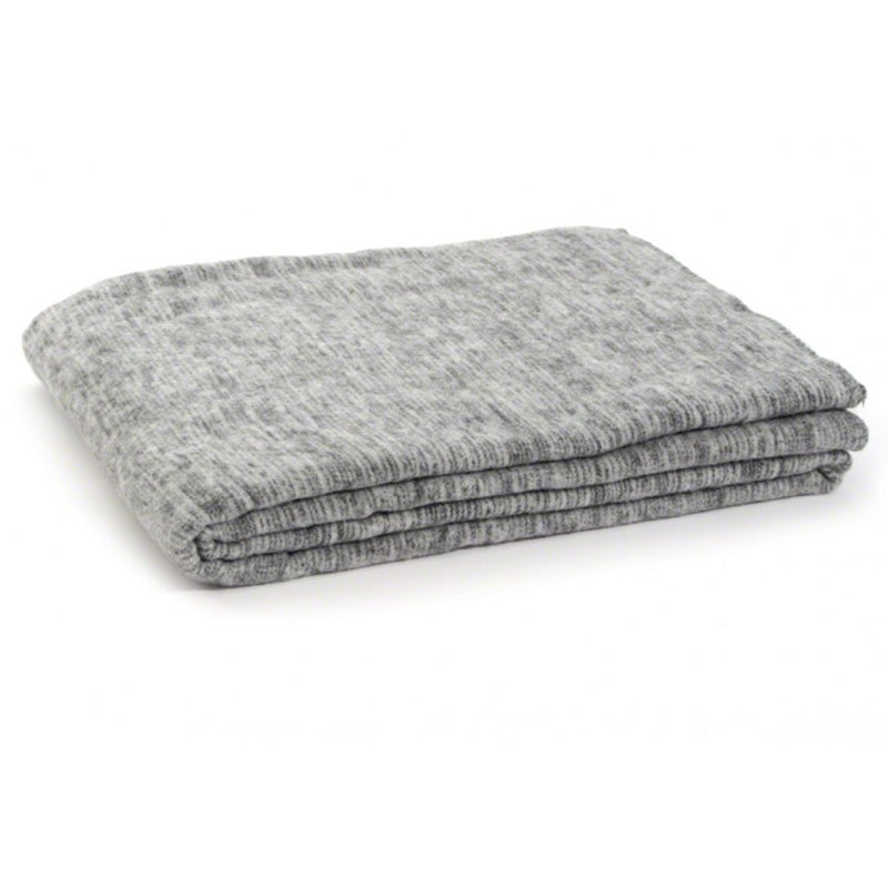 Coperta misto Lana Riga con disegno Jacquard Grigio