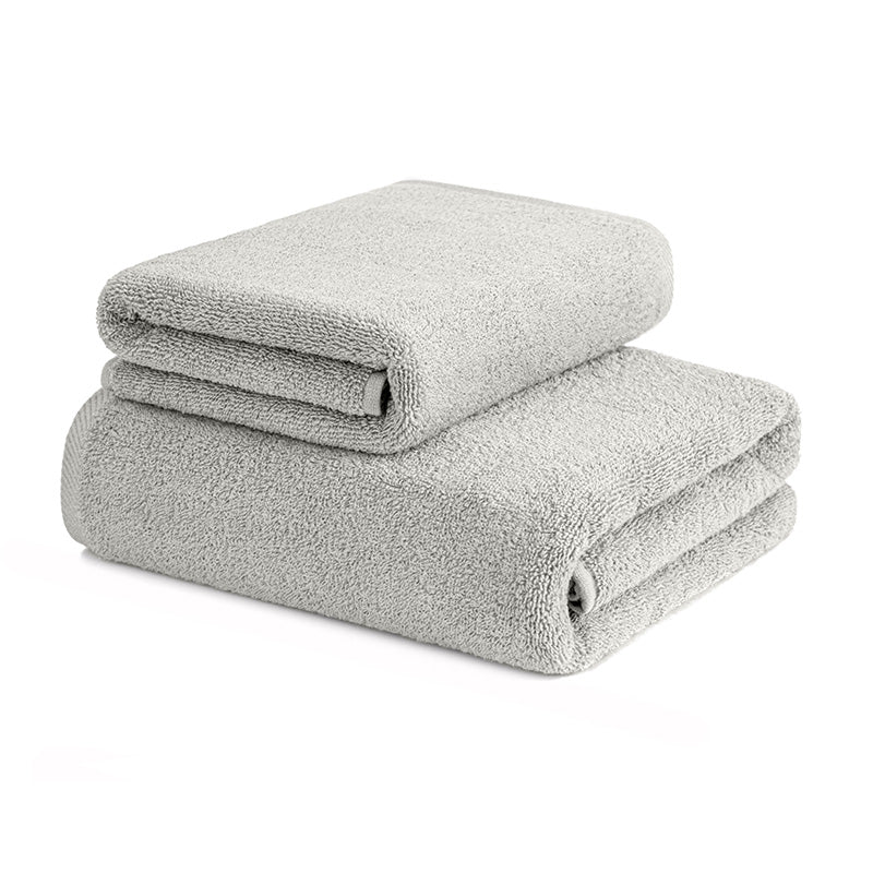 Guest Pair and Sponge Towel 550 gr Grey