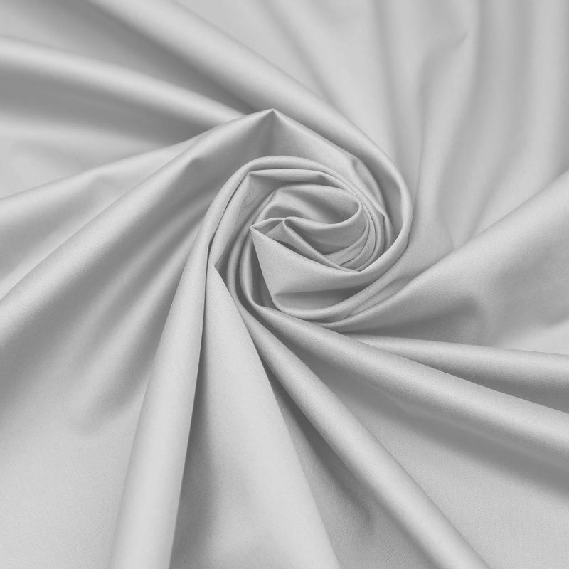 Duvet cover with pillowcases in 100% Cotton Percale Gray