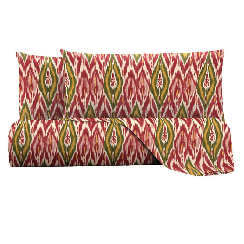 Cover with fear in satin printed Eline Ikat Gibraltar
