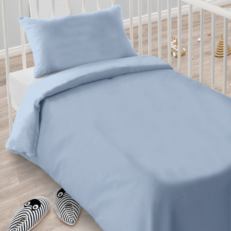 Baby duvet cover for cot and cradle in pure cotton