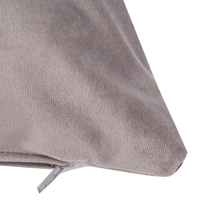 Gray velvet decorative pillowcase 40x40