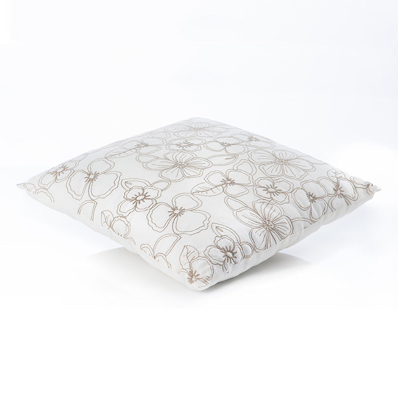 100% Organic Linen Cannes Champagne decorative pillowcase 50x50 cm