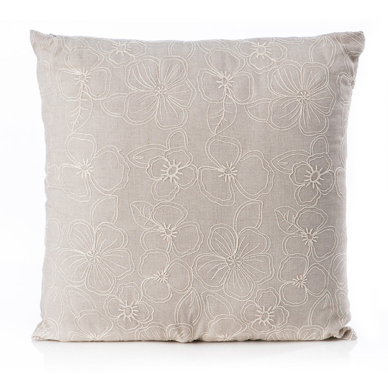 Pillowcase 100% Organic Linen Cannes Ecru 50x50 cm