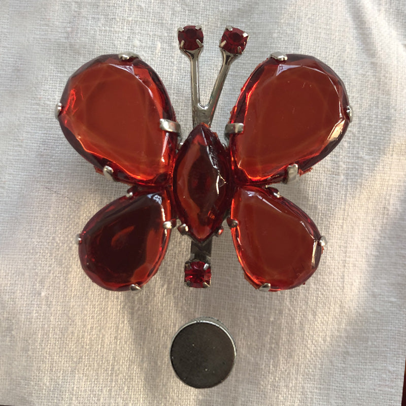 Amber Butterfly magnet curtain tiebacks
