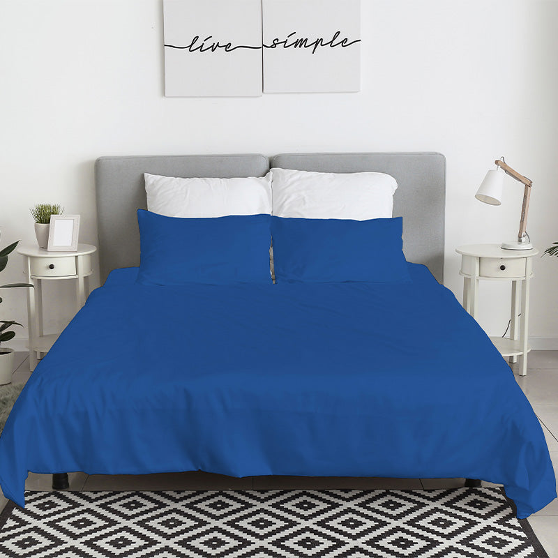 Sheets in 100% high quality Royal Blue cotton