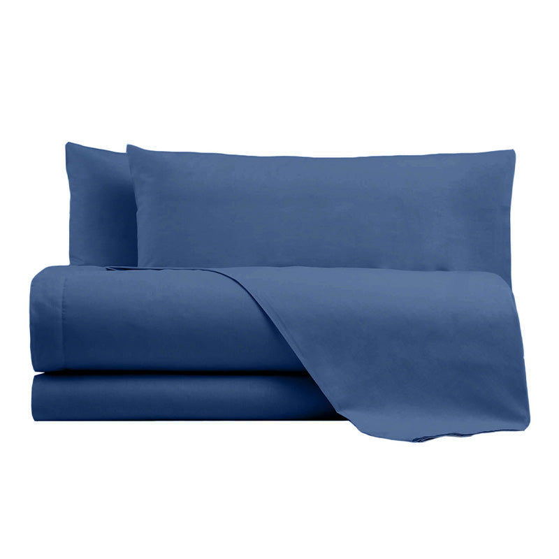 Navy blue 100% high quality cotton sheets