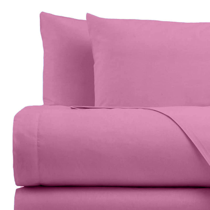 Sheets in 100% high quality mauve cotton