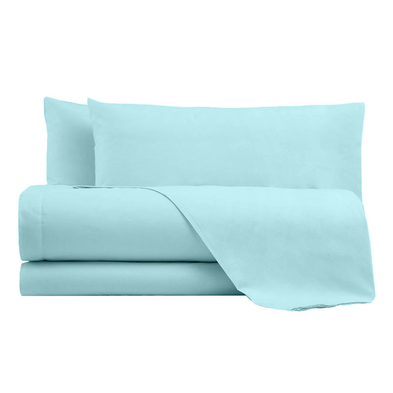 Sheets in 100% high quality cotton Turquoise