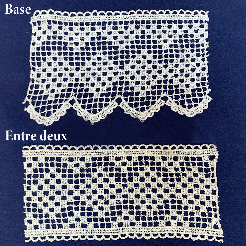Macramé lace 1614 of 13 cm