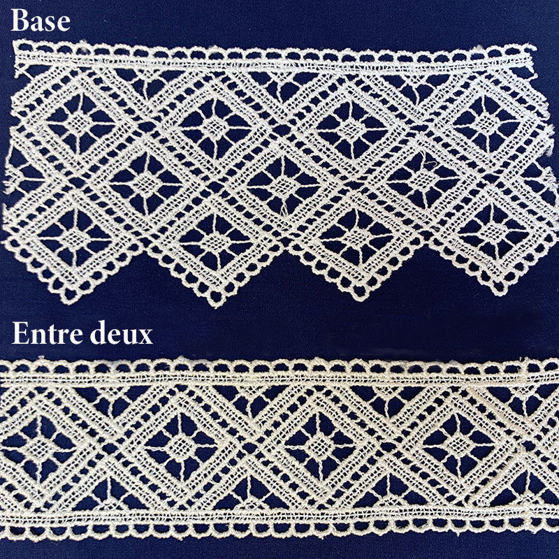 Macramé lace 1660 of 7 cm