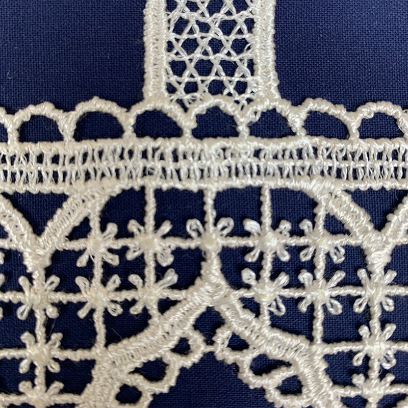 12cm 1913 macrame lace