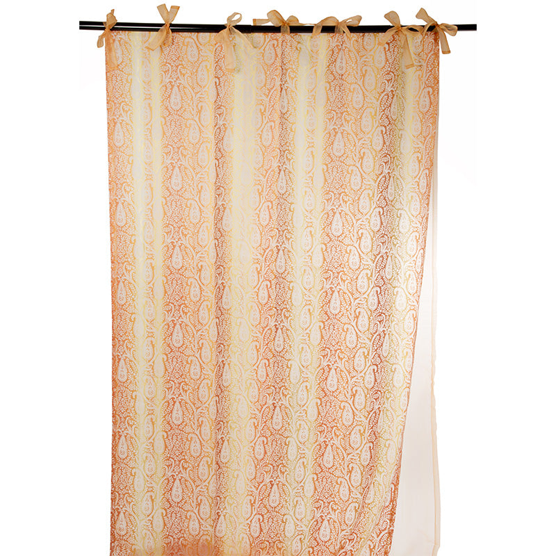 Organza curtain Cachemire Orange 140x290cm