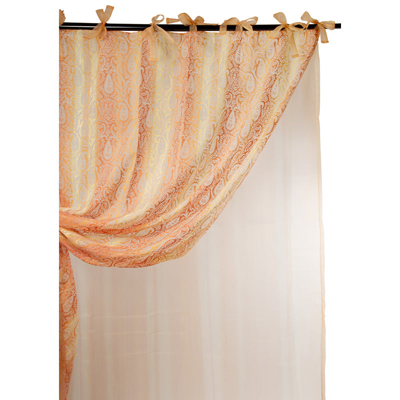 Organza curtain Cachemire Orange 140x290cm