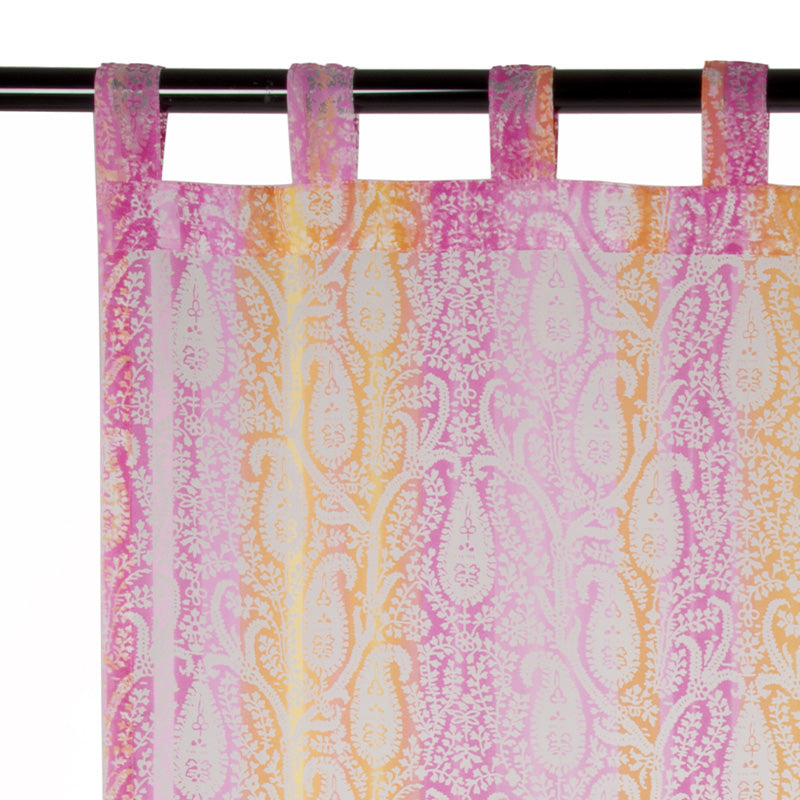 Pink Cashmere Organza Curtain 140x290cm