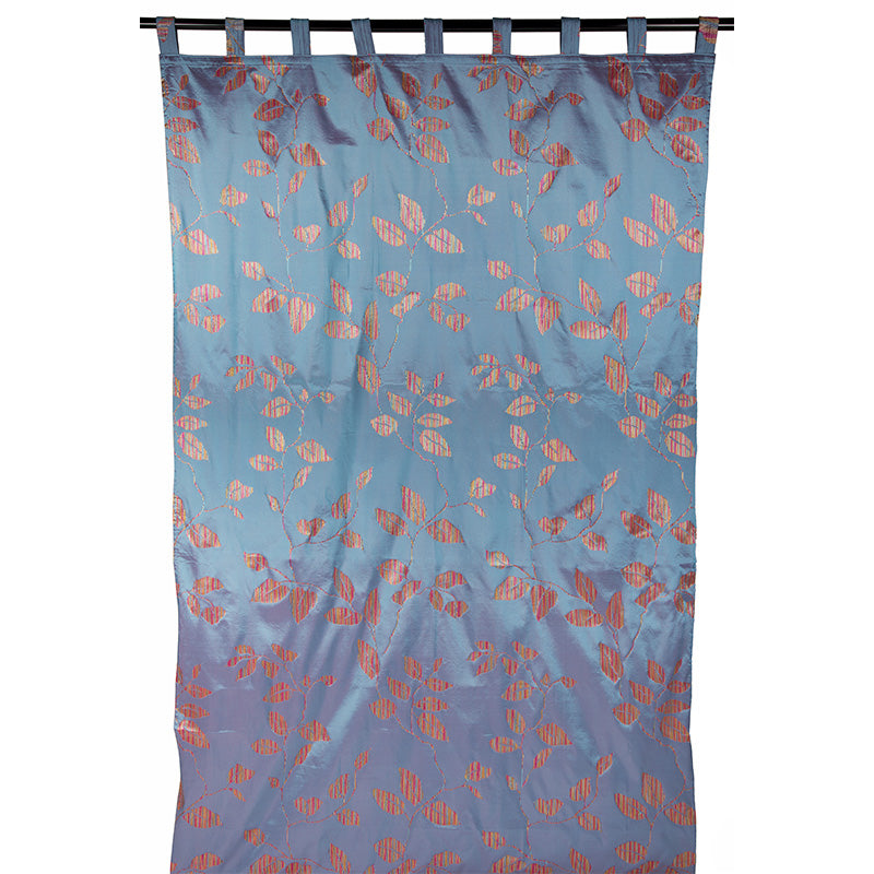 Taffeta curtain double face Anastasia Turquoise 150x290 cm