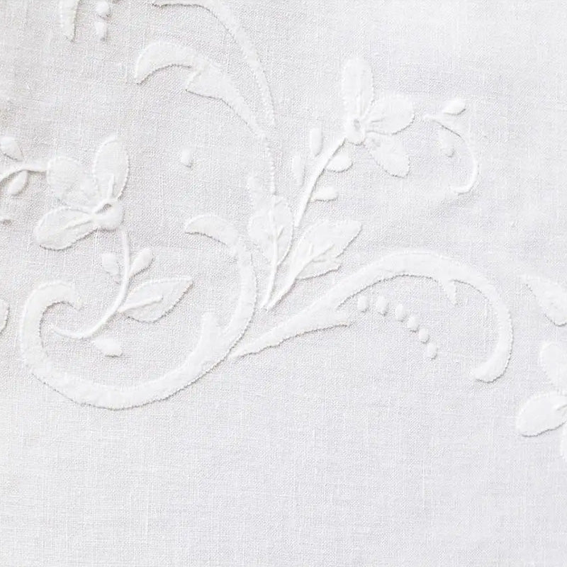 White napkins in linen blend 40x40 cm Clara 2 pieces