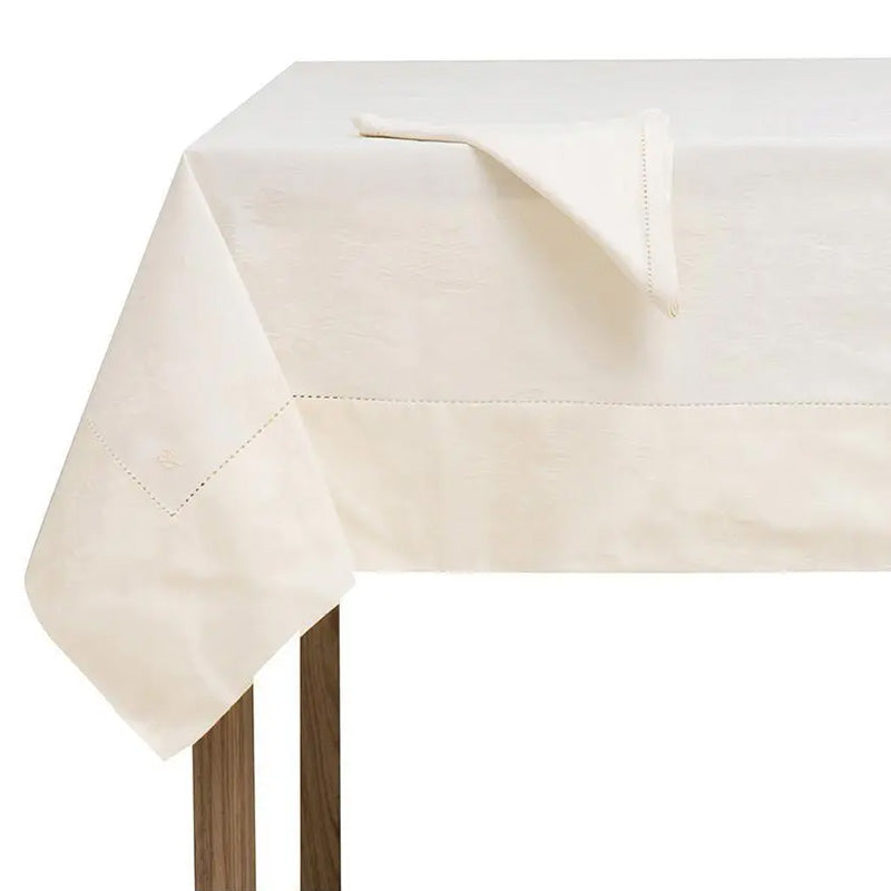Tablecloth + 6 napkins in pure Cotton Made in Italy variant Flanders