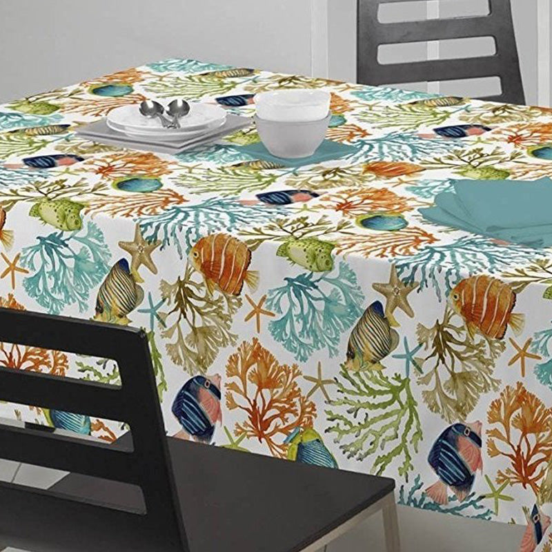 Tablecloth with sea pattern 100% Printed cotton