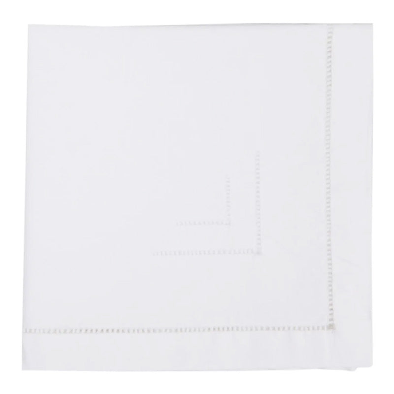 Serviettes en coton blanc 40x40 cm Duchesse 2 pièces